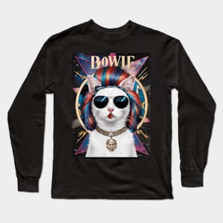 Ziggy Stardust Cat Long Sleeve T-Shirt